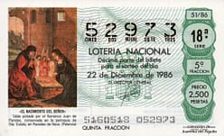 1986 Lotería Navidad