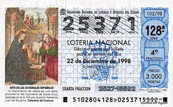1998 Lotería Navidad Lotería Navidad 1998