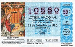 1990 Lotería navidad Lotería Navidad 1990